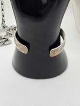 Load image into Gallery viewer, Old Native American Vintage Sterling Silver Jewelry Cuff Turquoise Inlay
