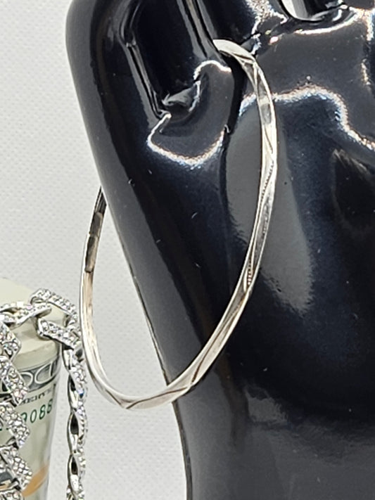 Vintage Old Native American Thin Sterling Silver Jewelry Bracelet Buy Now