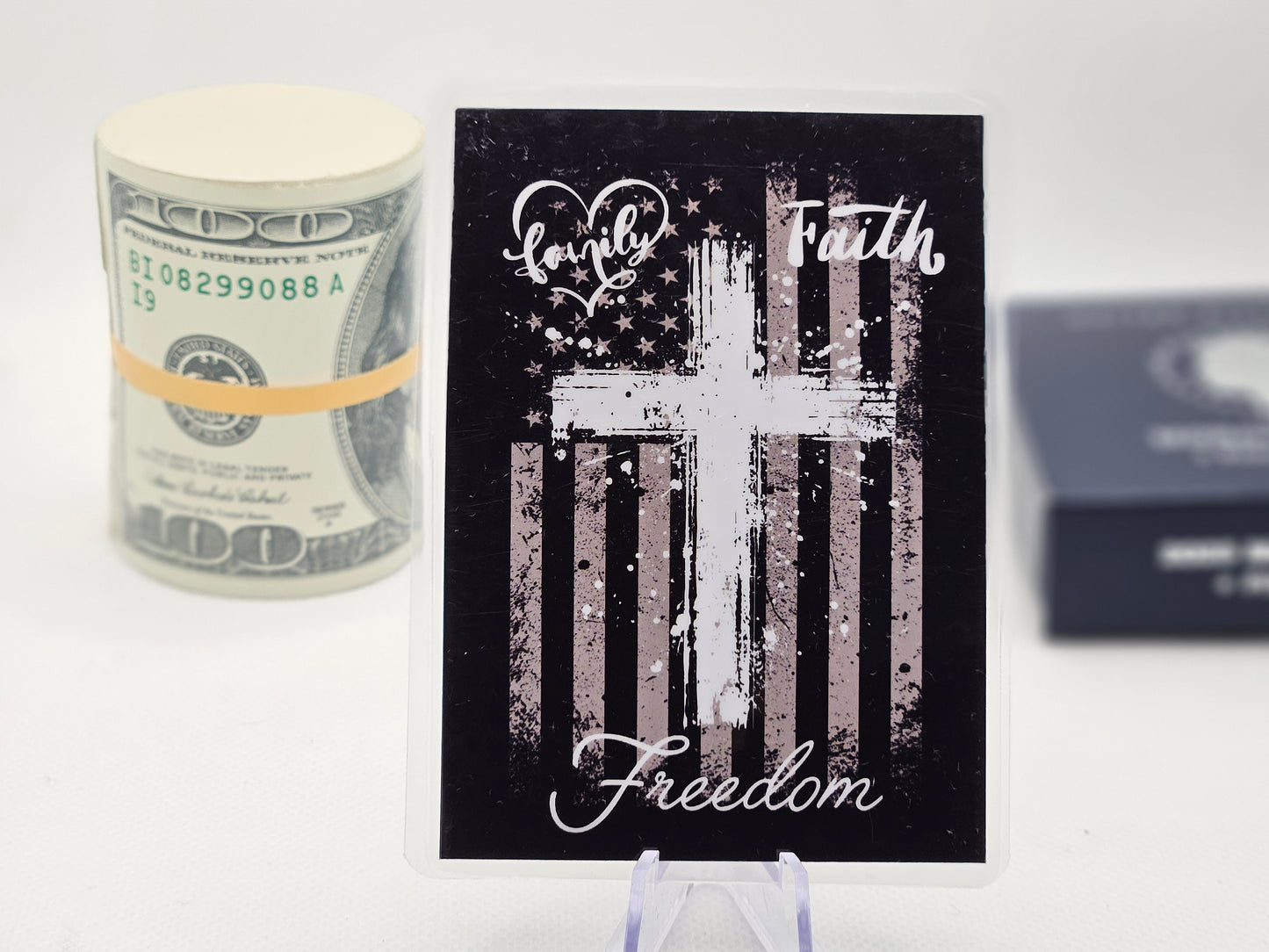 1 Grain Pure Silver Bar in Colored Card Assay Cross on Card .999 Silver Bars