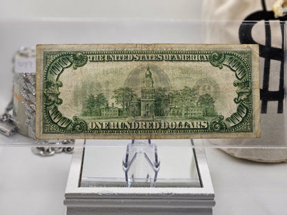 ((6 DIGIT)) $100 1928 (( New York )) Federal Reserve Note CURRENCY