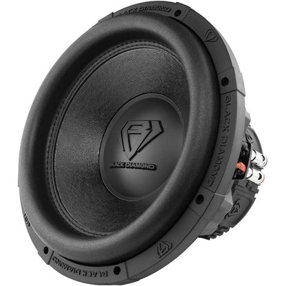 BLACK DIAMOND DIA-T12.4D 12" Car Audio Subwoofer with Aluminum Basket 2000 Watts Dual Voice Coil 4+4 DVC 4 Ohm (1 Speaker)