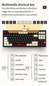 MageGee 75% Mechanical Gaming Keyboard With Blue Switch, LED Backlit Keyboard, 87 Keys Compact TKL Wired Computer Keyboard For Windows Laptop PC Gamer Gift For Birthday/Easter/Boy/Girlfriend
