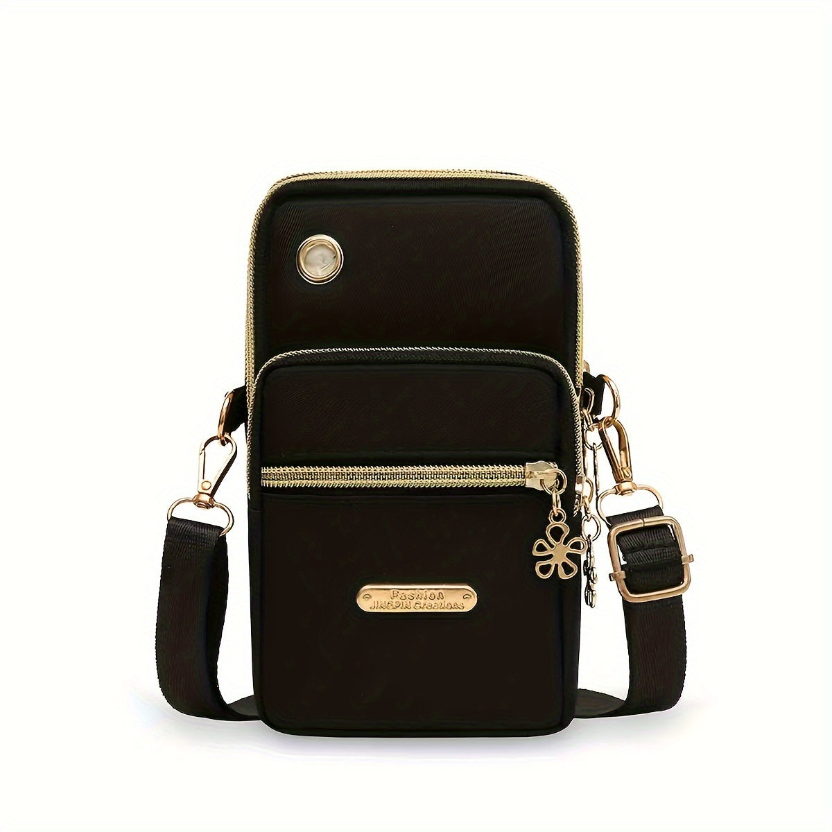 Mini Fashion Cellphone Bag, Trendy Zipper Crossbody Bag, Women's Casual Handbag, Card Holder & Purse