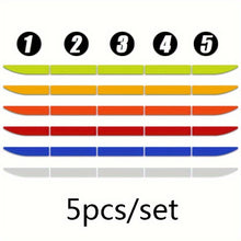 Load image into Gallery viewer, 5pcs/set Car Reflective Sticker Warning Rear Safety Cover Anti-Collision Protection Sticker Rear Collision Prevention Warning Sticker Car Accessories
