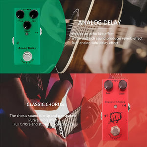 Electric Guitar Effect Mini Pedal Single Block Effect Classic Overload Metal Distortion Analog Delay Digital Delay DC 9V Eid Al-Adha Mubarak