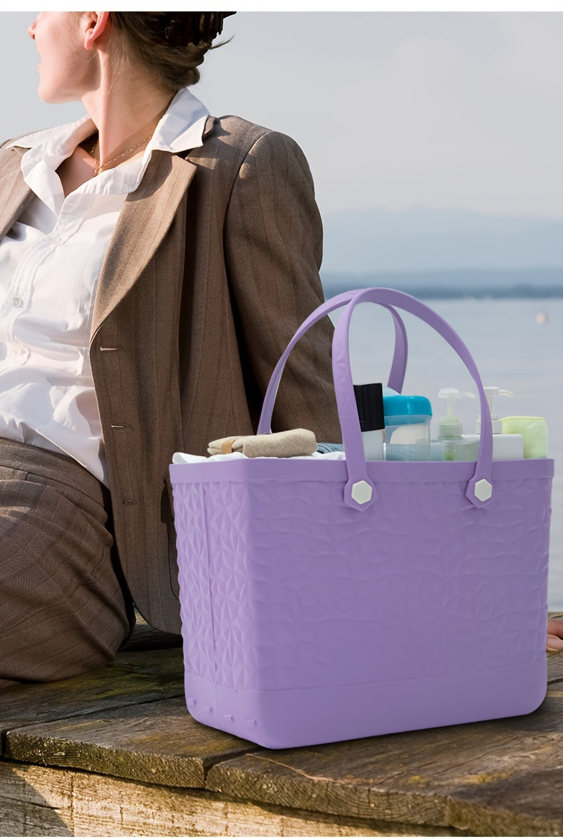 EVA Beach Tote Bag, Large Capacity Tote Bag For Beach, Pool Boat, Groceries, Sports