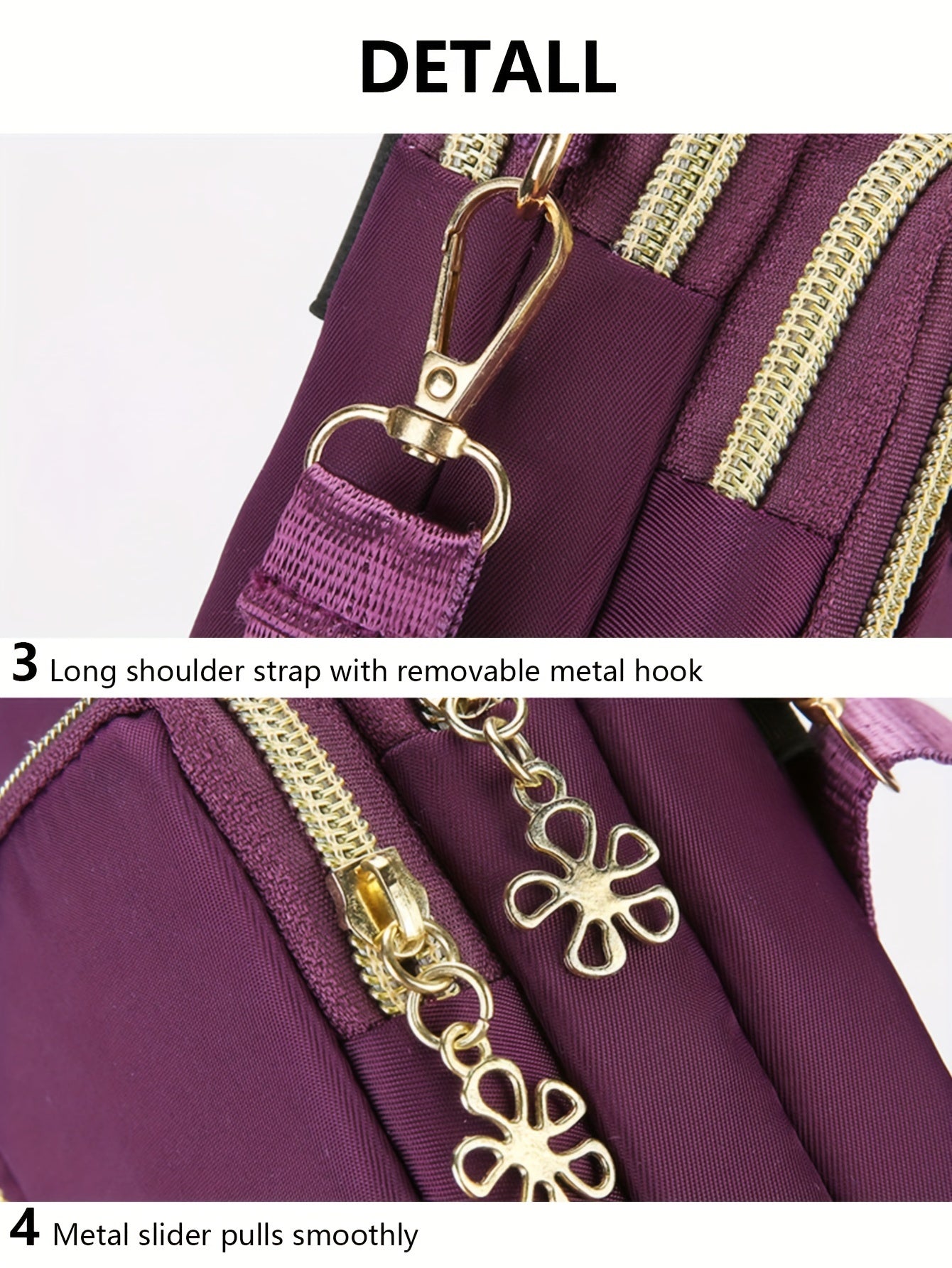 Mini Fashion Cellphone Bag, Trendy Zipper Crossbody Bag, Women's Casual Handbag, Card Holder & Purse