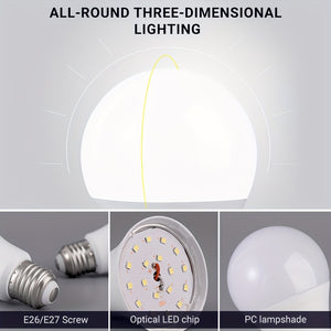 Energetic Motion Sensor Light Bulb, 9W(60 Watt Equivalent), Indoor/Outdoor Automatic Activated by Motion, A19, E26, 6000K Dusk to Dawn Security Bulbs for Entrance, Porch, Stairs, Hallway, 1 Pack