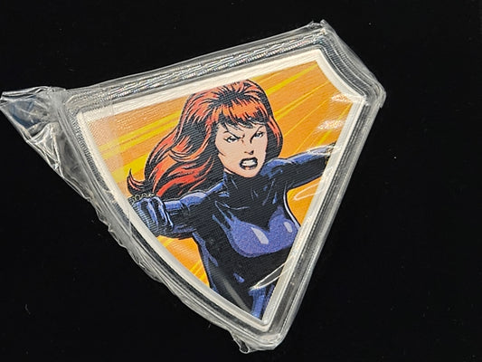 1oz Silver .999 Fine Silver Brilliant Black Widow Marvel Comics Silver Coin in Bar Limited Edition