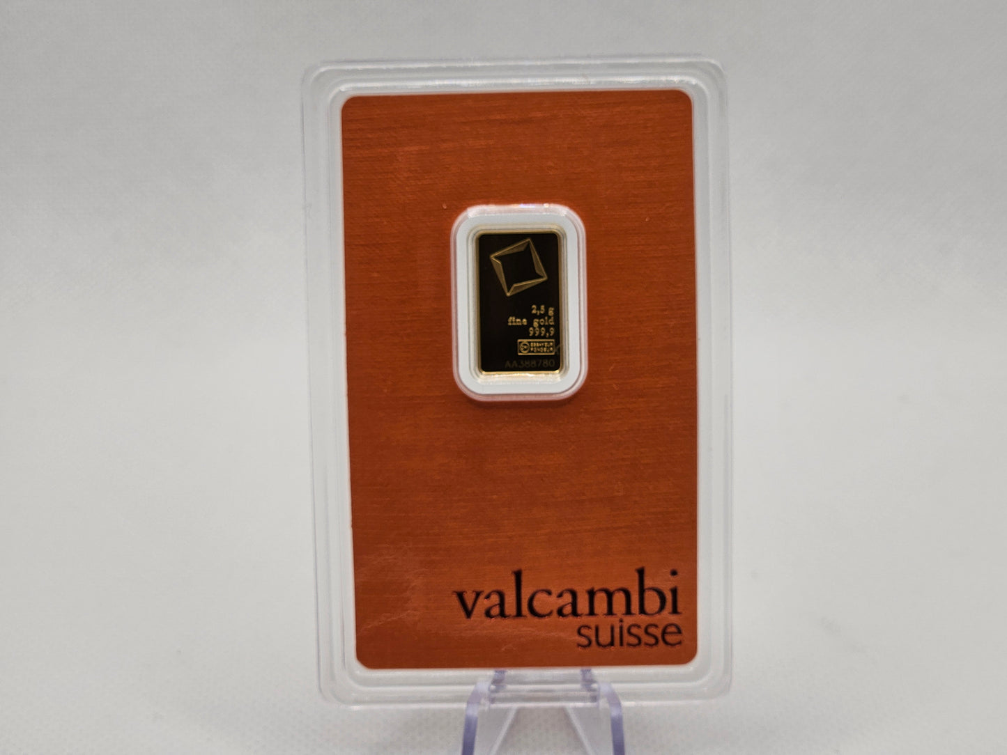 10 gram Gold Valcambi Bar w/ Assay 10 Grams of Gold