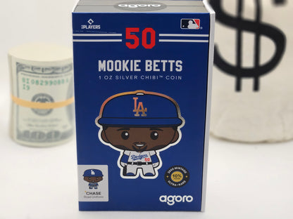 2023 2oz Proof Silver Chibi Mookie Betts in Collectors Box Silver Coin
