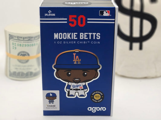2023 2oz Proof Silver Chibi Mookie Betts in Collectors Box Silver Coin