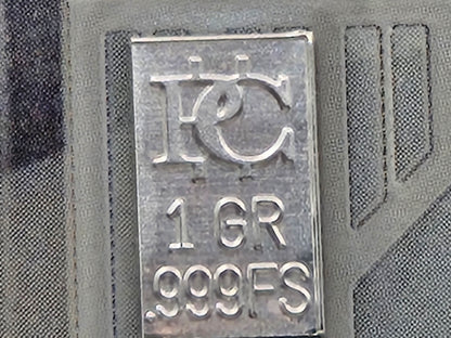 1 Grain Pure Silver Bar in Premium Disney Silver Bar in Card Assay .999 Meg