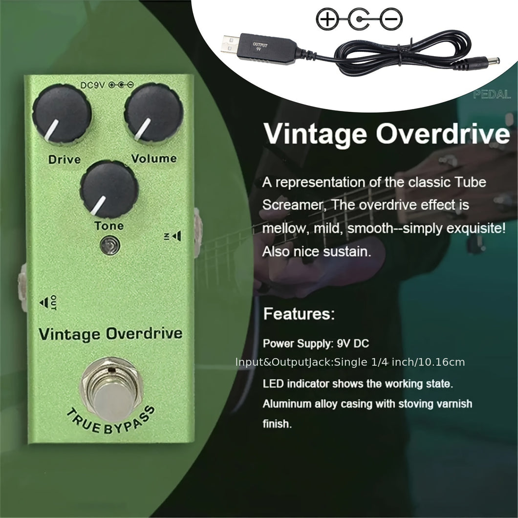 Electric Guitar Effect Mini Pedal Single Block Effect Classic Overload Metal Distortion Analog Delay Digital Delay DC 9V Eid Al-Adha Mubarak