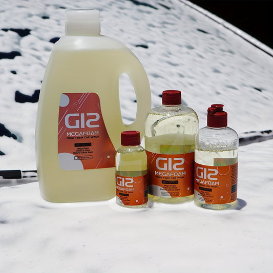 Mega Foam Car Wash Soap - High-Concentrated Foam Wash For Cars - Natural Citrus Scent, Non-Streaking, Safe For All Surfaces, 30% Active Ingredients For Superior Cleaning And Lubrication, Phosphate-Free, Neutral PH Formula