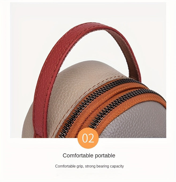 Mini Crossbody Cellphone Bag - High-Quality Genuine Leather, Fashionable Handbag for Women, Stylish Shoulder Bag with Adjustable Strap, Spacious Messenger Sac for Mobile Phones and Essentials - Designer Fashion Accessory