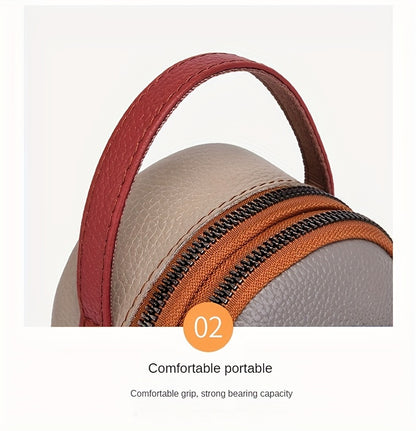 Mini Crossbody Cellphone Bag - High-Quality Genuine Leather, Fashionable Handbag for Women, Stylish Shoulder Bag with Adjustable Strap, Spacious Messenger Sac for Mobile Phones and Essentials - Designer Fashion Accessory