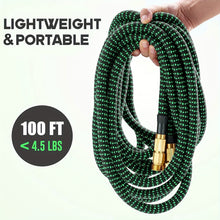 Load image into Gallery viewer, 1 Roll, Expandable Garden Hose, Water Hose With 10 Function Spray Nozzle, Extra Strength 3750D, Durable 4-Layers Latex Flexible Hose With 3/4&quot; Solid Brass Fittings
