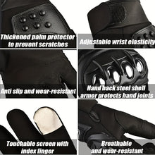 Load image into Gallery viewer, A Pair Of Durable Touch -screen Motorcycles And Electric Bicycle Gloves, With Stainless Steel Protection -not Water Washing Polyester Fiber, Outdoor Leisure
