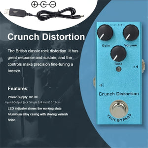 Electric Guitar Effect Mini Pedal Single Block Effect Classic Overload Metal Distortion Analog Delay Digital Delay DC 9V Eid Al-Adha Mubarak