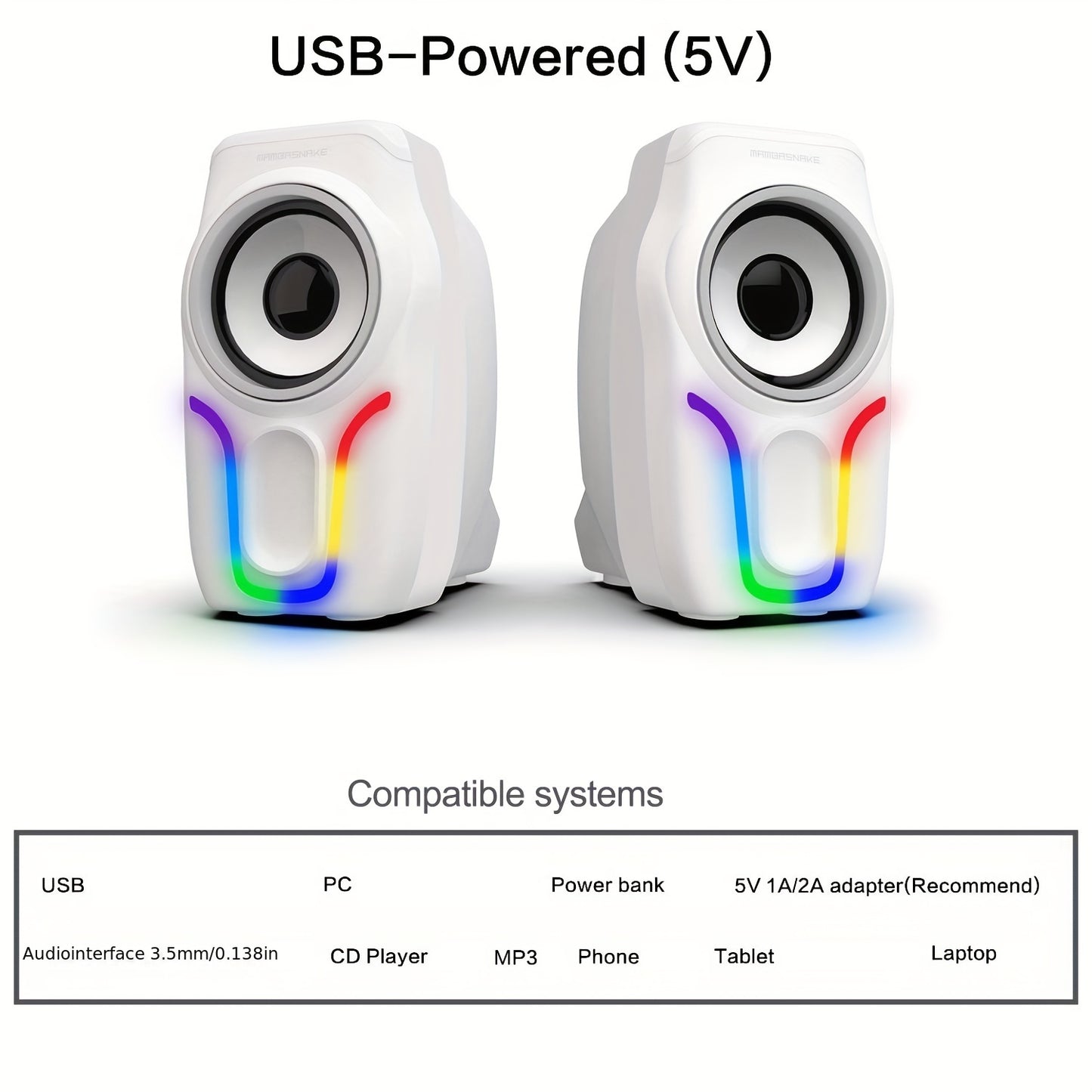 Rainbow LED Illuminated Gaming Keyboard Set - Keyboard & Mouse Combos with 104 Keys, 2400DPI 6-Button Optical Mouse, and 3.5mm Wired Headset with Mic, Plus RGB Computer Speaker for PS4, Xbox, PC, and Laptop