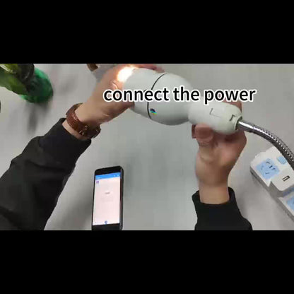 1pc Smart Light Bulb Security Camera, E27 Base, 360° Panoramic View, Motion Detection, Two-Way Audio, Indoor/Outdoor, Enhanced Home Safety