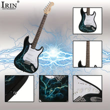 Load image into Gallery viewer, IRIN Maple Electric Guitar, WithLightning Graphics, Good Sound Effects, And Good Sound Quality, Scope Light, Suitable For Beginners
