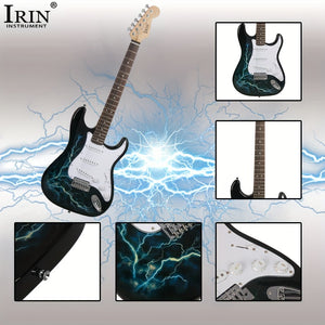 IRIN Maple Electric Guitar, WithLightning Graphics, Good Sound Effects, And Good Sound Quality, Scope Light, Suitable For Beginners