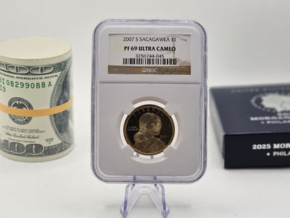 2007 S $1 Sacagawea Native Dollar Coin Golden Dollar Golden $1 Coin