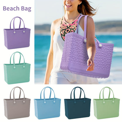 EVA Beach Tote Bag, Large Capacity Tote Bag For Beach, Pool Boat, Groceries, Sports