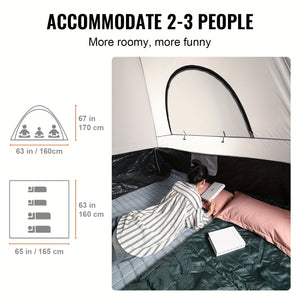 VEVOR Truck Bed Tent, Pickup Truck Tent With Rain Layer And Carry Bag, Waterproof Double Layer Truck Tent For Camping, Accommodate, For Camping Traveling Outdoor Activities