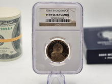 Load image into Gallery viewer, 2008 S $1 Sacagawea Native Dollar Coin Golden Dollar Golden $1 Coin
