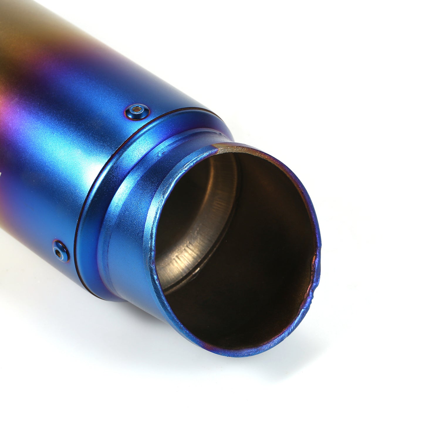 1pc Lixada Universal Stainless Steel Motorcycle Exhaust Pipe, 38-51mm, Tail Refit Exhaust Muffler for ATV, Motorcycles