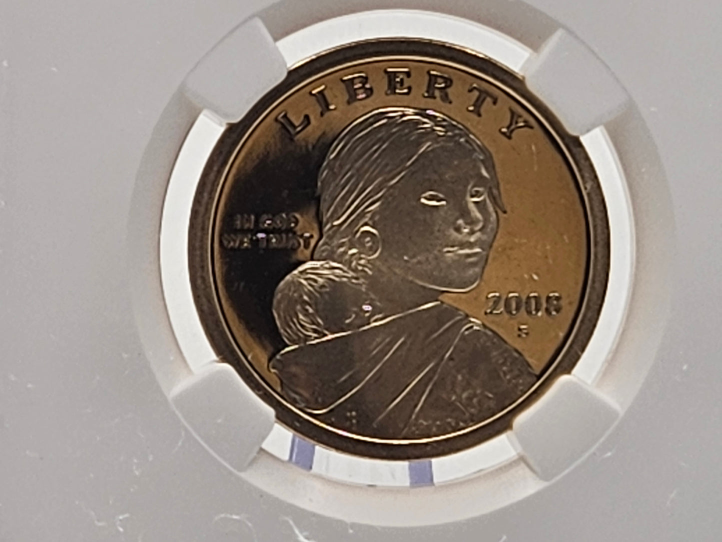 2008 S $1 Sacagawea Native Dollar Coin Golden Dollar Golden $1 Coin