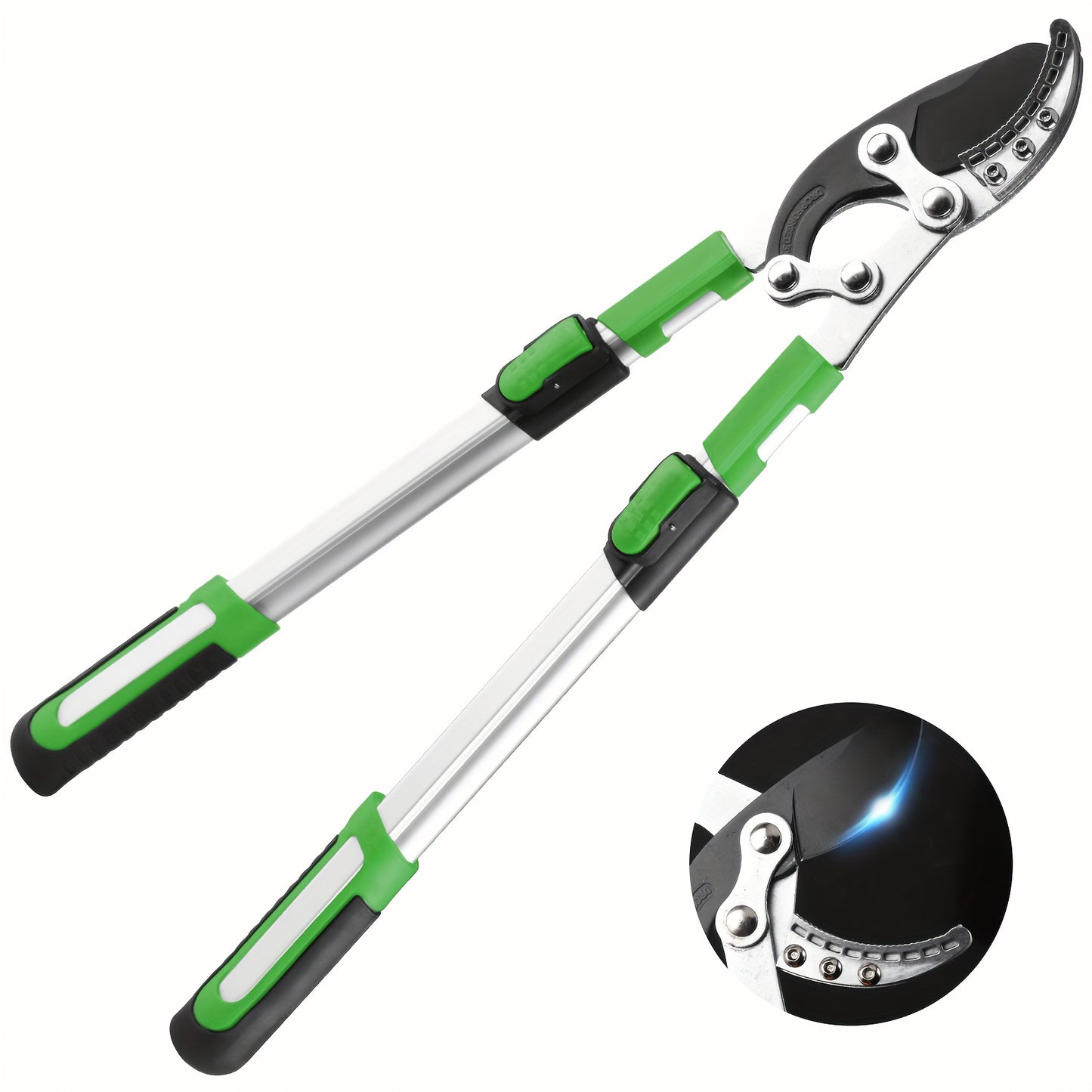 [Heavy-duty] 18/38 Inch Extendable Tree Pruning Shears | Heavy-duty Non Stick Sharp Edged Steel Blades | Branch Cutters With A Diameter Of Up To 2 Inches | Manual Hedge Shears For Shaping And Trimming Shrubs, Garden Tools