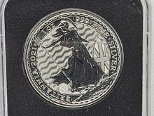Load image into Gallery viewer, 2021 1oz Ultra High Relief Silver .999 Fine Silver Brilliant Britannia Silver Coin in Slab
