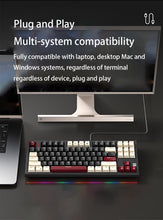Load image into Gallery viewer, MageGee 75% Mechanical Gaming Keyboard With Blue Switch, LED Backlit Keyboard, 87 Keys Compact TKL Wired Computer Keyboard For Windows Laptop PC Gamer Gift For Birthday/Easter/Boy/Girlfriend
