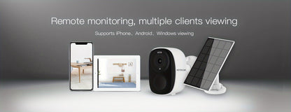 Security Camera Wireless Outdoor, 3MP Night Vision with Spotlight, Wire-Free Battery Solar Powered, Human Detection, with Solar Panel, PIR Human Detection, 2-Way Talk, IP65 Waterproof, SD Card/Cloud Storage, Security Cameras