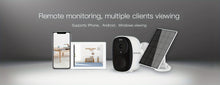 Load image into Gallery viewer, Security Camera Wireless Outdoor, 3MP Night Vision with Spotlight, Wire-Free Battery Solar Powered, Human Detection, with Solar Panel, PIR Human Detection, 2-Way Talk, IP65 Waterproof, SD Card/Cloud Storage, Security Cameras
