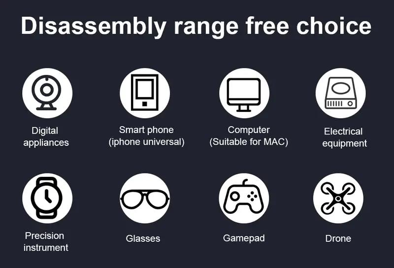 115 In 1 Computer Repair Kit Magnetic Precision Screwdriver Set Small Impact Screw Driver Set With Case For Smartphone, IPad, PC, Camera, Laptop, Glasses, Watch, Mini Pocket Tool Set