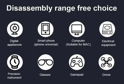 115 In 1 Computer Repair Kit Magnetic Precision Screwdriver Set Small Impact Screw Driver Set With Case For Smartphone, IPad, PC, Camera, Laptop, Glasses, Watch, Mini Pocket Tool Set