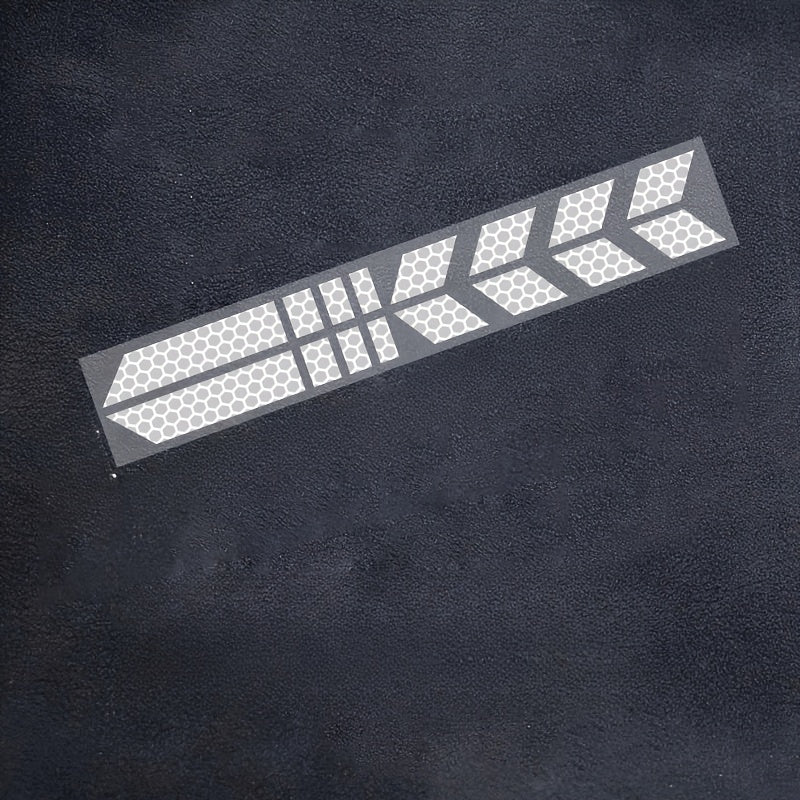 High-Visibility Reflective Stickers for Motorcycles, Helmets & Cars - Waterproof & Sun-Resistant PVC Labels