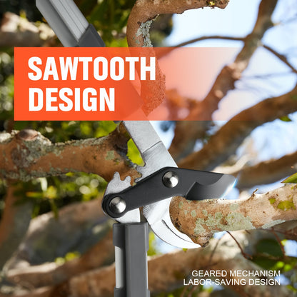 [Heavy-duty] 18/38 Inch Extendable Tree Pruning Shears | Heavy-duty Non Stick Sharp Edged Steel Blades | Branch Cutters With A Diameter Of Up To 2 Inches | Manual Hedge Shears For Shaping And Trimming Shrubs, Garden Tools