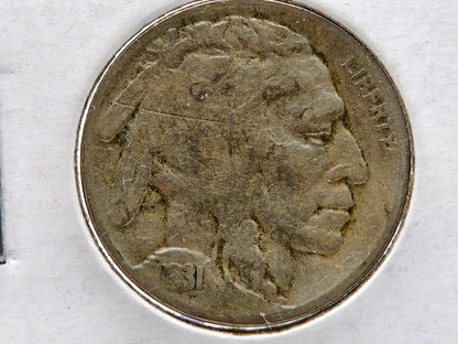 1931 S Indian Head Buffalo Nickel Circulated Coin Collectible Valuable