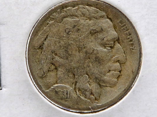 1931 S Indian Head Buffalo Nickel Circulated Coin Collectible Valuable