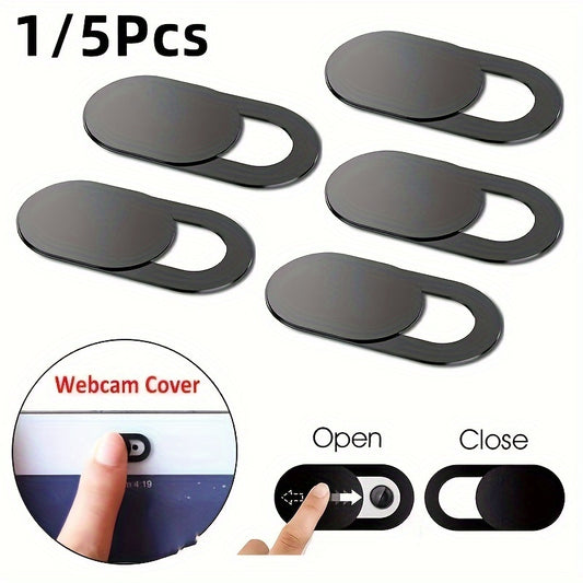 1/5pcs Premium Webcam Cover Slider Kit - Private Camera Protector for iPhone, PC, Laptop - Reusable, Easy-Install, Durable Plastic Sticker with Slider Design for Enhanced Security and Peace of Mind