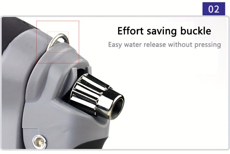 [High-Pressure Water Gun] High-Pressure Quick Connect Adapters Car Washing Water Gun | Universal 3/4 & 1/2 Inch Multi-Purpose Garden Hose Nozzle with Foam Tank - Compact & Adjustable for Cars, Gardens, Pets & Outdoor Cleaning