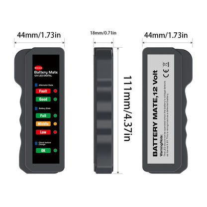 Mini 12V Car Battery Tester Digital Alternator Tester 6LED Lights Detect Display Car Tool Auto Battery Tester For Car Motorcycle