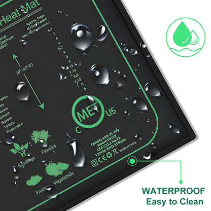 10/25/50CM Seedling Heat Mat Indoor Plants Germination Waterproof Heating Pad Propagation Clone Starter Mat EU/US/AU/UK Plug