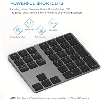 Rechargeable Wireless Digital Keyboard Suitable For Financial Accounting Stock Portable Wireless Office Computer Keyboard